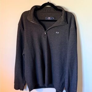 Vineyard Vines Men's Charcoal Gray Half-Zip Pullover